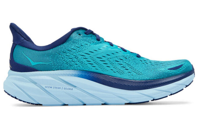 Clifton 8 2E Wide ’Bellwether Blue’
