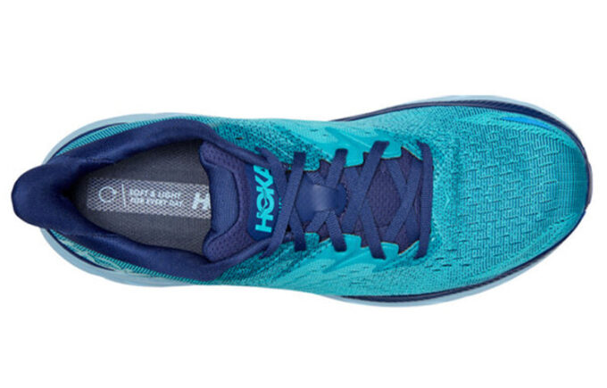 Clifton 8 2E Wide ’Bellwether Blue’