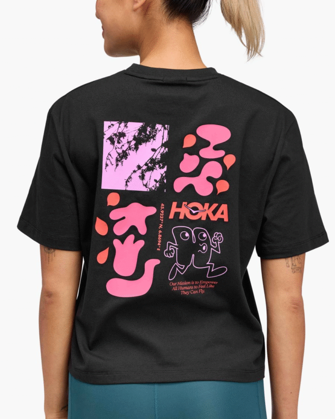Hoka Collage Kortärmad T-shirt