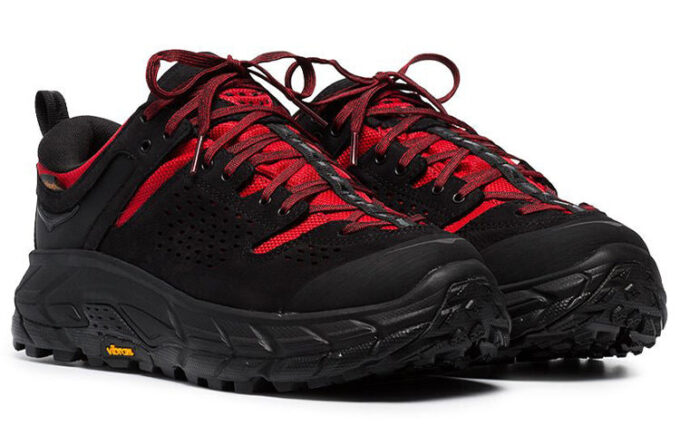 HOKA x Engineered Garments Tor Ultra Low ’Svart Röd’