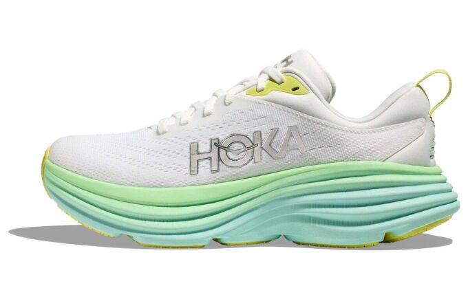 (WMNS) Bondi 8 D Wide ’Champagne White Sea Blue’