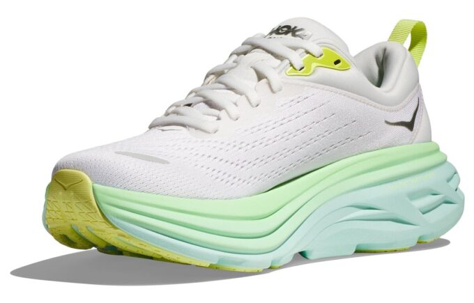 (WMNS) Bondi 8 D Wide ’Champagne White Sea Blue’