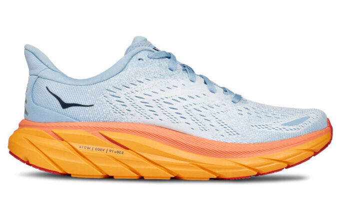 (WMNS) Clifton 8 Wide ’Summer Blue Ice Flow’