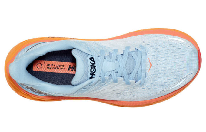 (WMNS) Clifton 8 Wide ’Summer Blue Ice Flow’