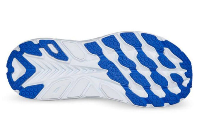 (WMNS) Clifton 8 Wide ’Vit Blå’
